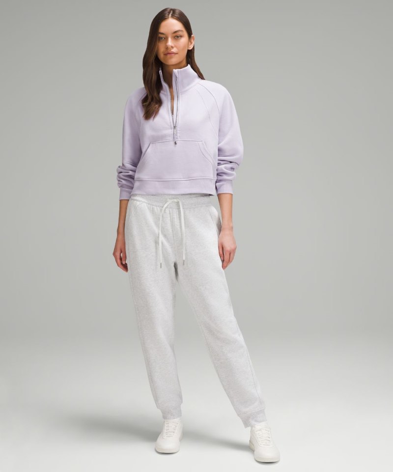 Lululemon Scuba Oversized Funnel-Neck Half Zip Lilac Ether Online Outlet Sale