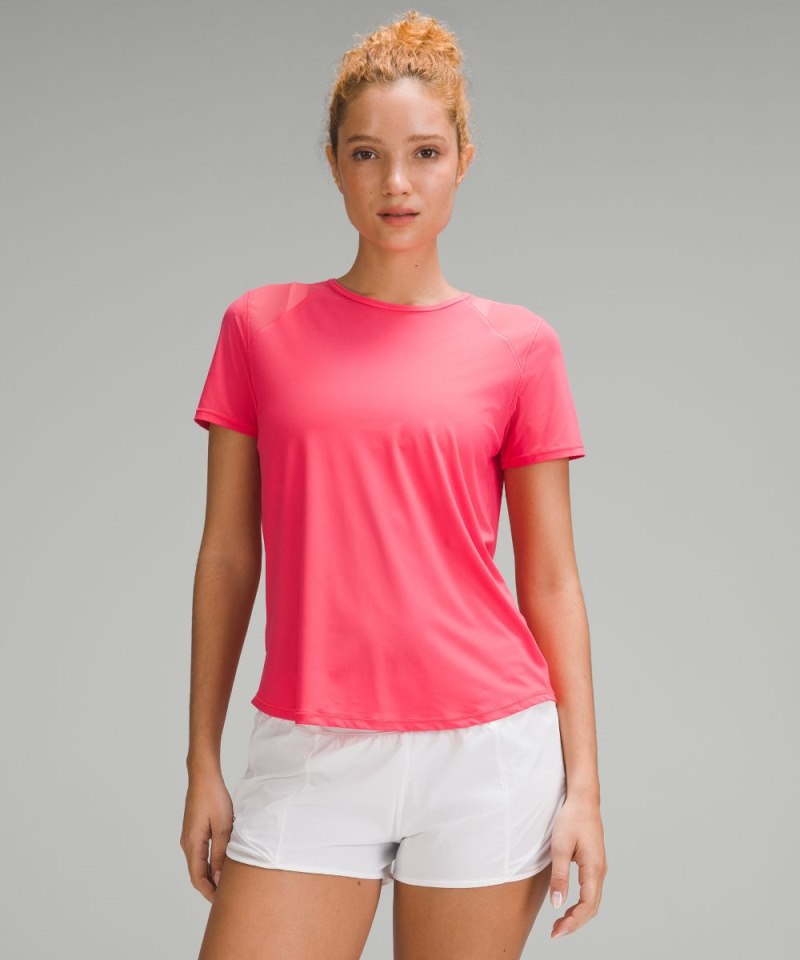 Lululemon Sculpt Short-Sleeve Shirt Glaze Pink Online Outlet Sale