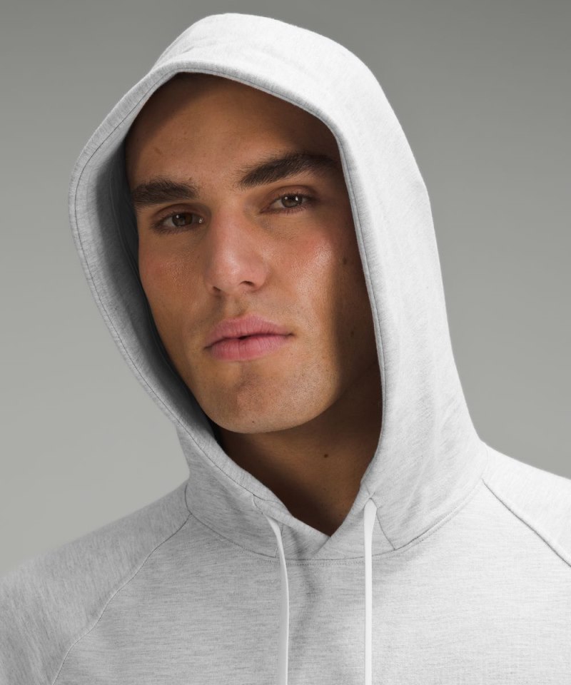 Lululemon City Sweat Pullover Hoodie Heathered Ultra Light Grey / Sea Salt Online Outlet Sale