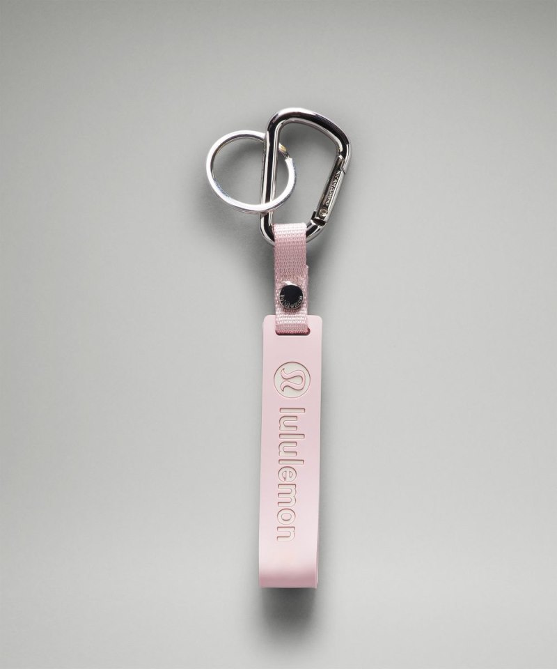 Lululemon Silicone Keychain Flush Pink / White Opal Online Outlet Sale