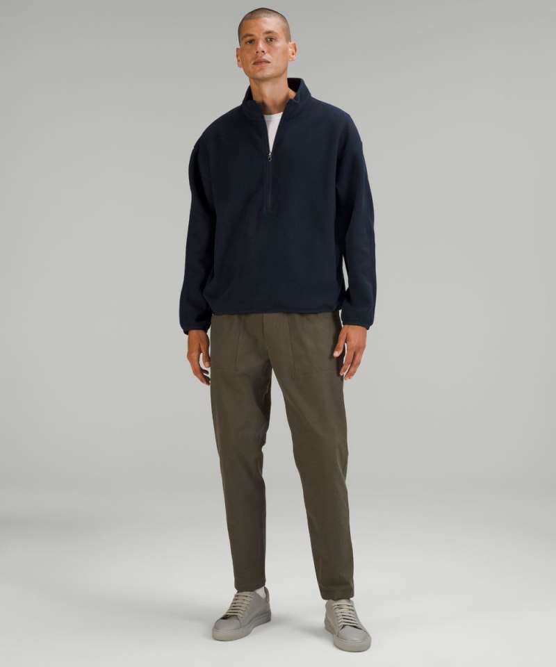 Lululemon Oversized Fleece Half Zip True Navy Online Outlet Sale