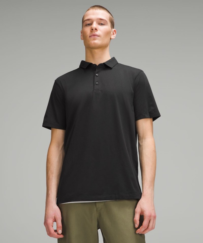 Lululemon Evolution Short-Sleeve Polo Shirt Black Online Outlet Sale