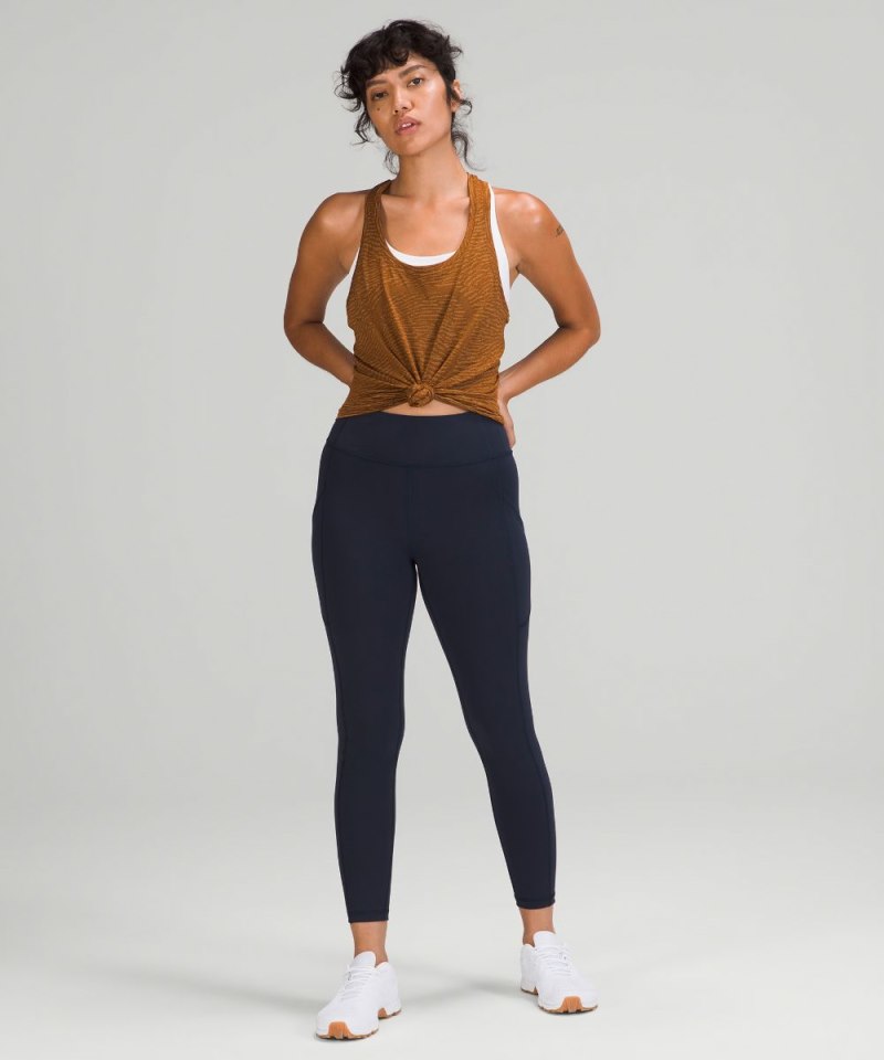 Lululemon Swiftly Tech Racerback Tank Top 2.0 *Race Length Water Surface Copper Brown / Bold Beige Online Outlet Sale