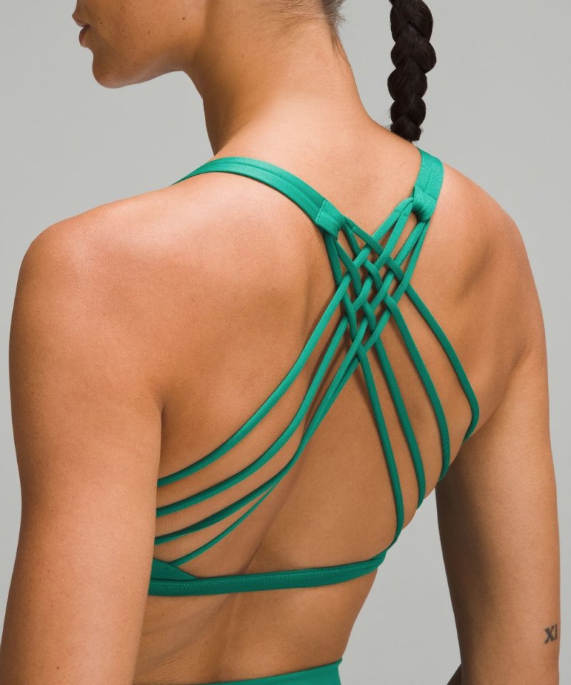 Lululemon Free to Be Bra - Wild *Light Support, A / B Cup Cascadia Green Online Outlet Sale