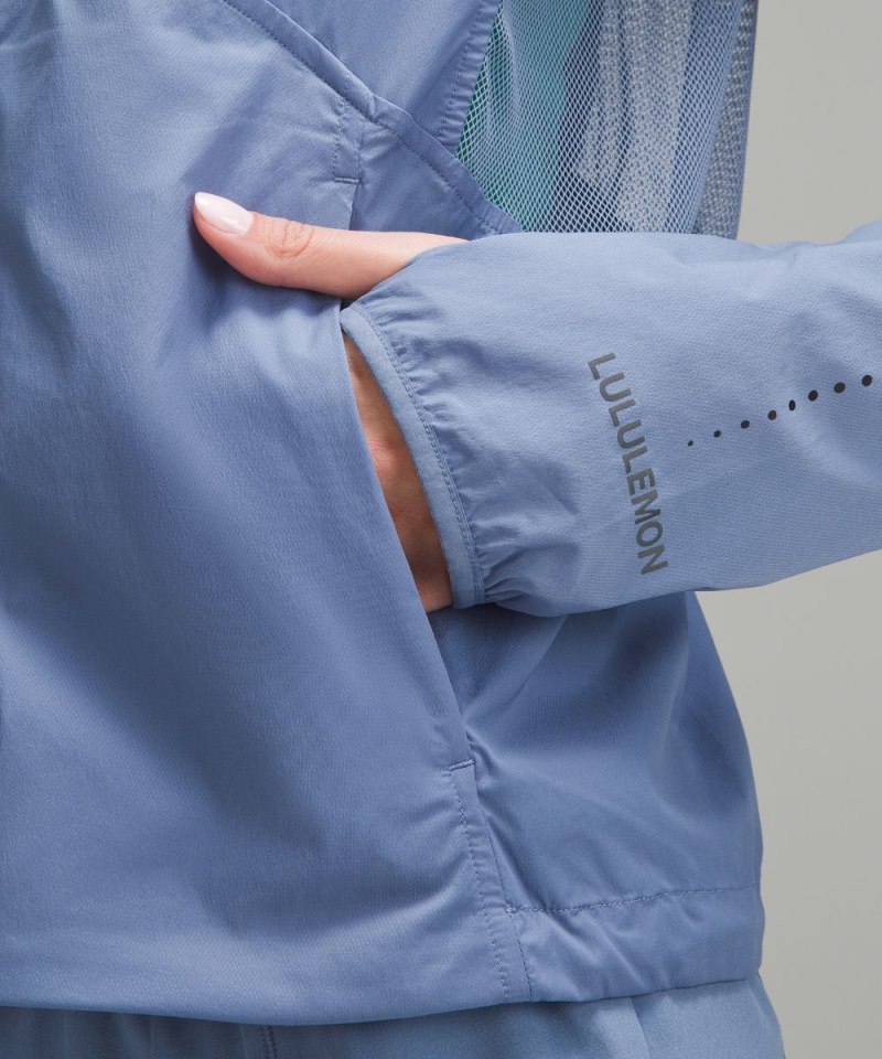 Lululemon Classic-Fit Ventilated Running Jacket Oasis Blue Online Outlet Sale
