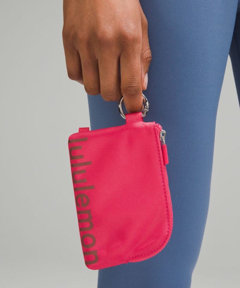 Lululemon Clippable Card Pouch Glaze Pink / Ancient Copper Online Outlet Sale