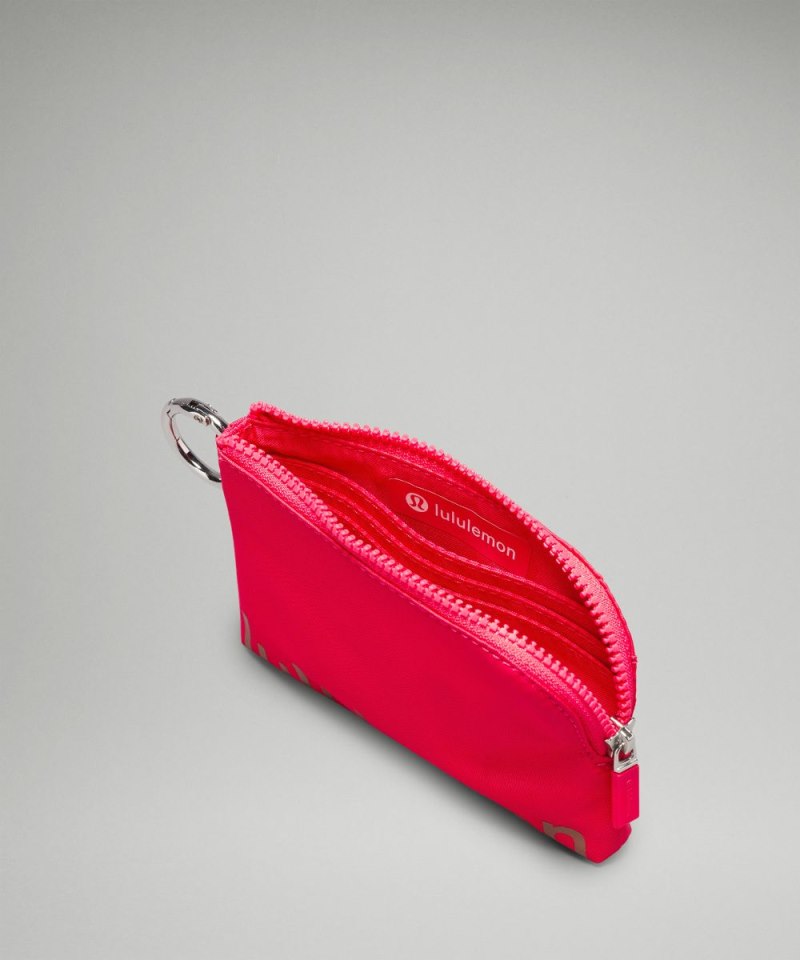Lululemon Clippable Card Pouch Glaze Pink / Ancient Copper Online Outlet Sale