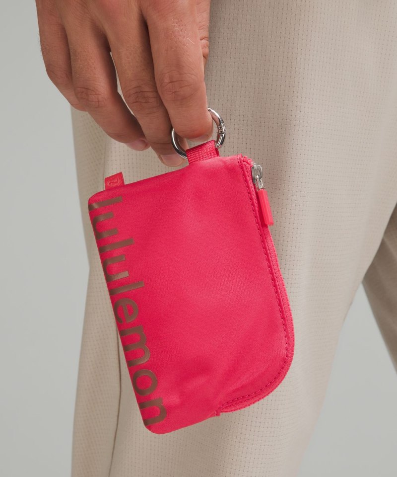 Lululemon Clippable Card Pouch Glaze Pink / Ancient Copper Online Outlet Sale