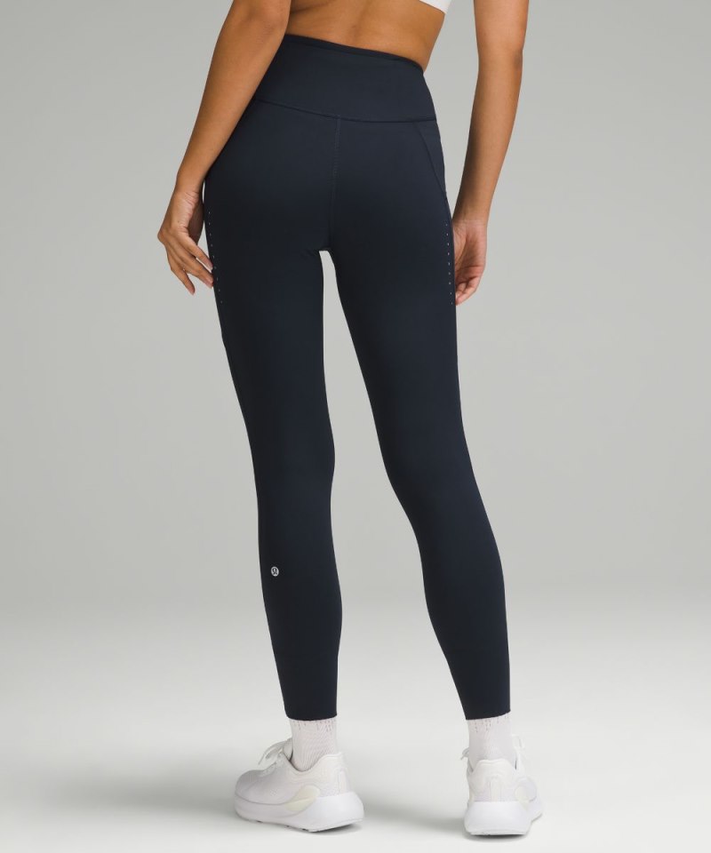 Lululemon Fast and Free High-Rise Tight 25” Pockets *Updated True Navy Online Outlet Sale