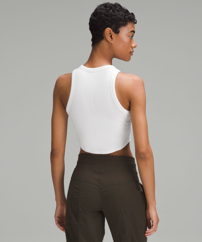 Lululemon Hold Tight Cropped Tank Top White Online Outlet Sale