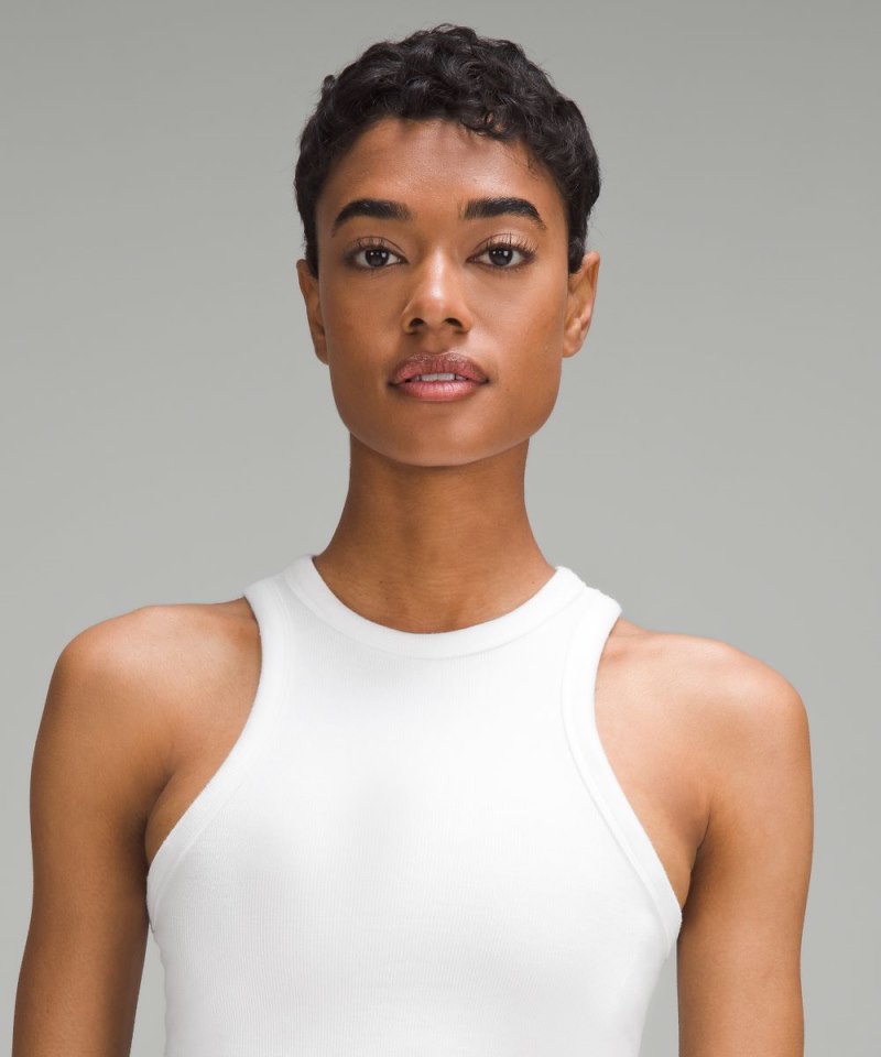 Lululemon Hold Tight Cropped Tank Top White Online Outlet Sale