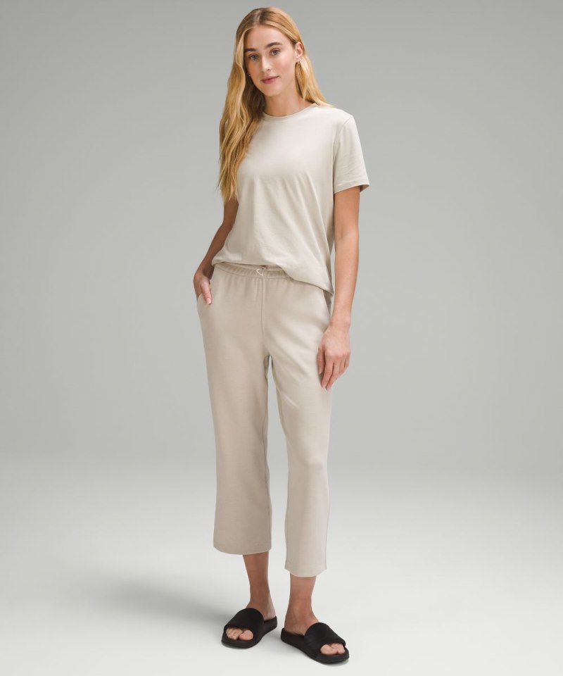 Lululemon Softstreme High-Rise Straight-Leg Cropped Pant Mojave Tan Online Outlet Sale
