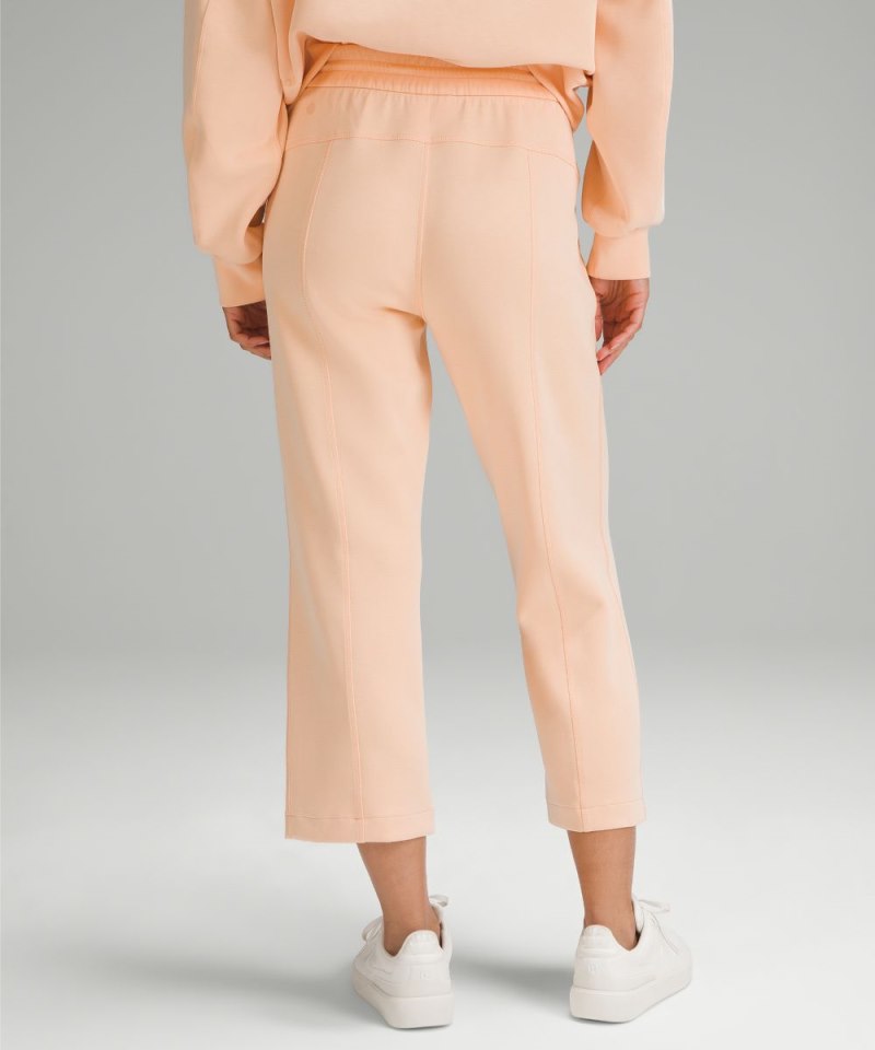 Lululemon Softstreme High-Rise Straight-Leg Cropped Pant Peach Bellini Online Outlet Sale