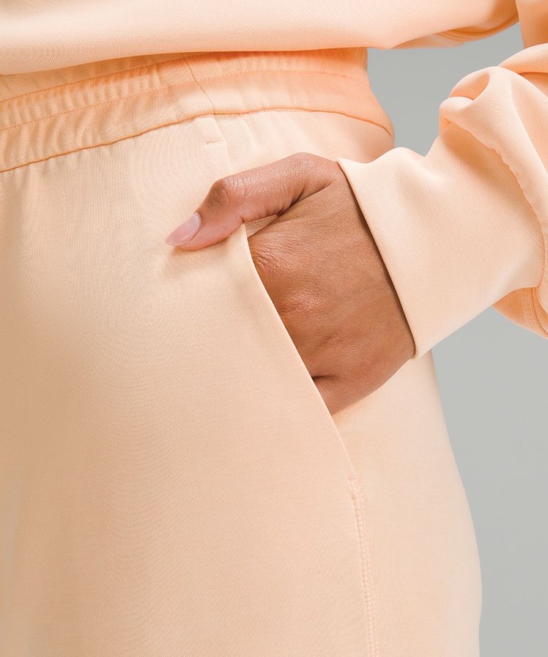 Lululemon Softstreme High-Rise Straight-Leg Cropped Pant Peach Bellini Online Outlet Sale