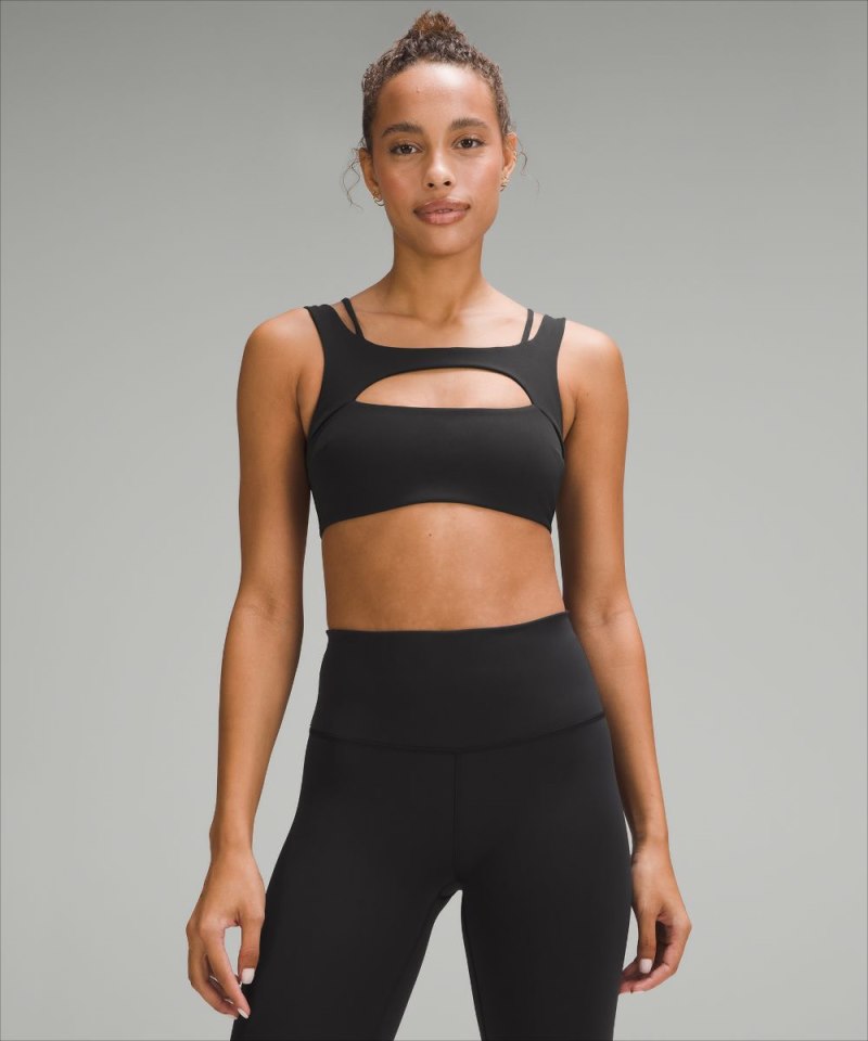 Lululemon Everlux Front Cut-Out Train Bra *Light Support, B / C Cup Black Online Outlet Sale