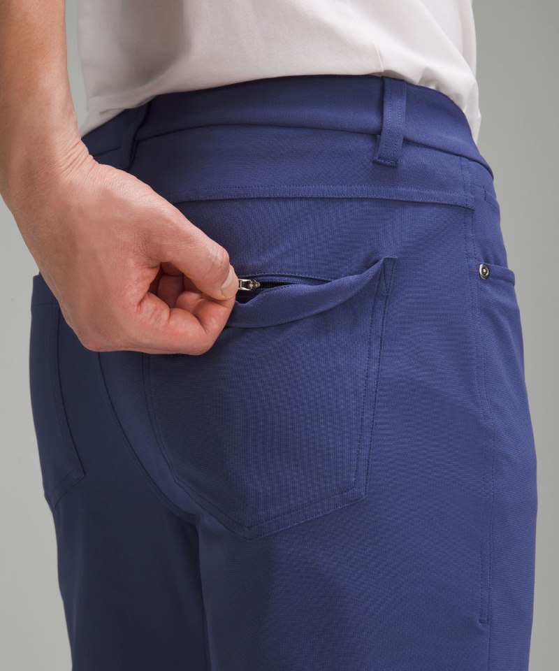 Lululemon ABC Slim-Fit 5 Pocket Pant 37"L *Warpstreme Gatsby Blue Online Outlet Sale