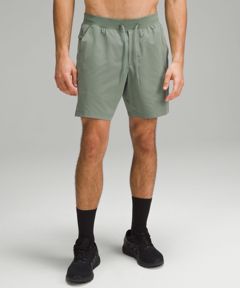 Lululemon Zeroed In Linerless Short 7" Grey Eucalyptus Online Outlet Sale