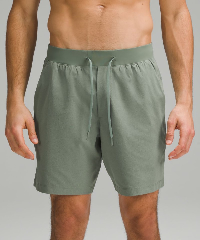 Lululemon Zeroed In Linerless Short 7" Grey Eucalyptus Online Outlet Sale