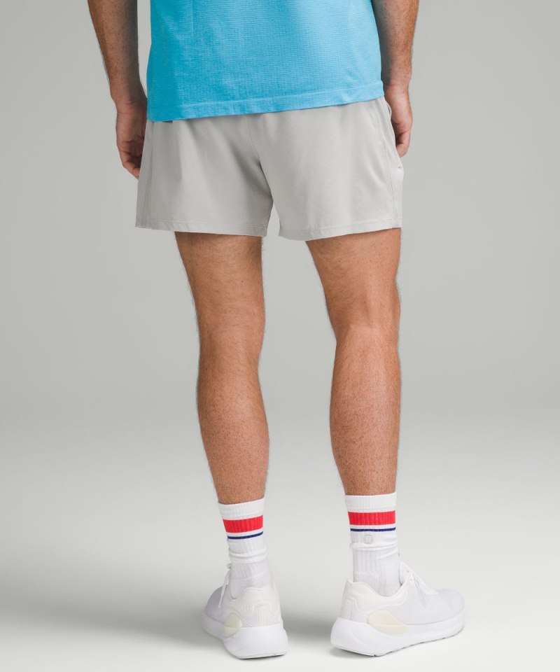 Lululemon Pace Breaker Linerless Short 5" Seal Grey Online Outlet Sale