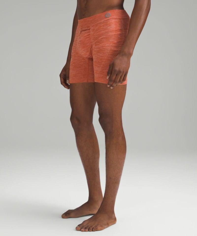 Lululemon Rapid Vent Tech Boxer 5" Heathered Burnt Apricot Online Outlet Sale