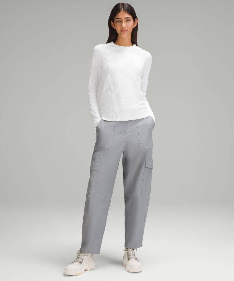 Lululemon Rest Less Pullover Colour Rib White / White Online Outlet Sale