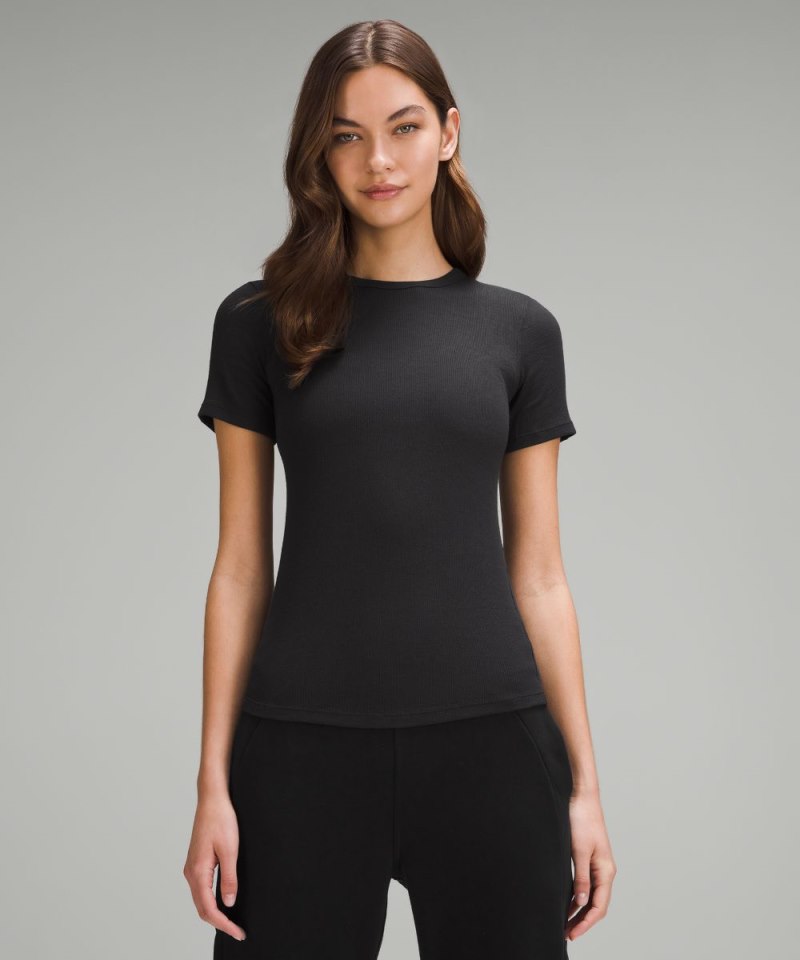 Lululemon Hold Tight Short-Sleeve Shirt Black Online Outlet Sale