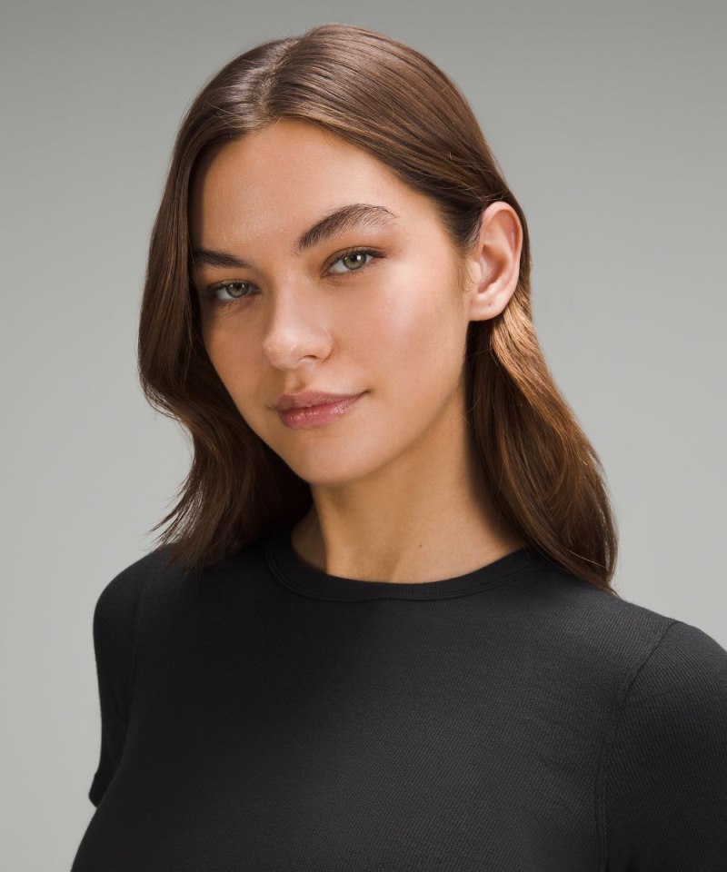 Lululemon Hold Tight Short-Sleeve Shirt Black Online Outlet Sale