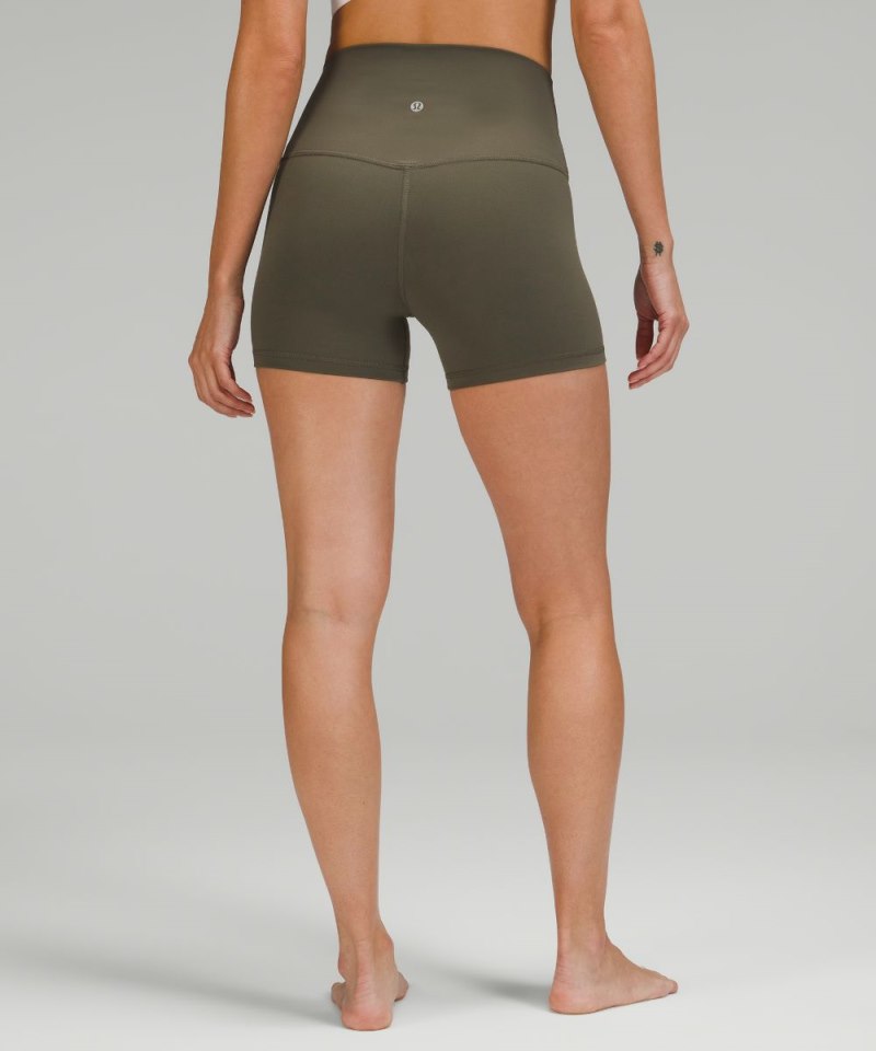 Lululemon lululemon Align™ High-Rise Short 4" Army Green Online Outlet Sale