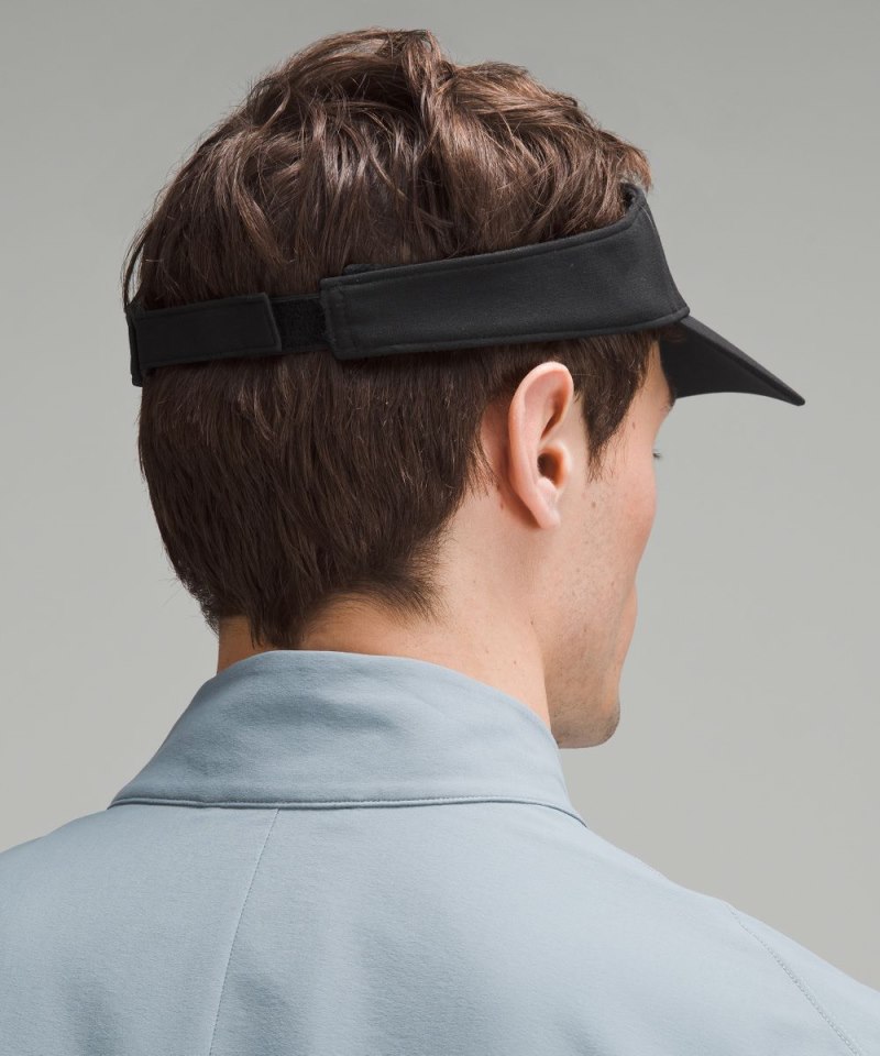 Lululemon Removable Sweatband All-Sport Visor Black Online Outlet Sale