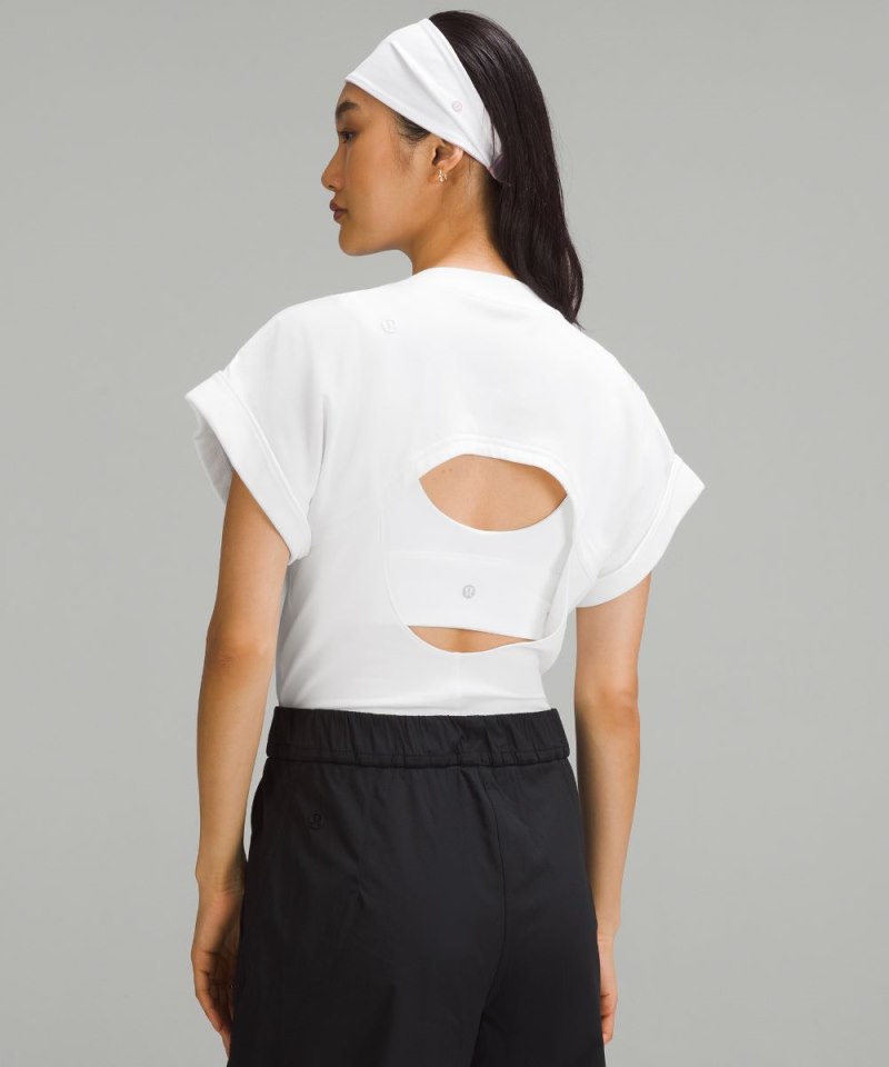 Lululemon Heavyweight Cotton T-Shirt Bodysuit White Online Outlet Sale