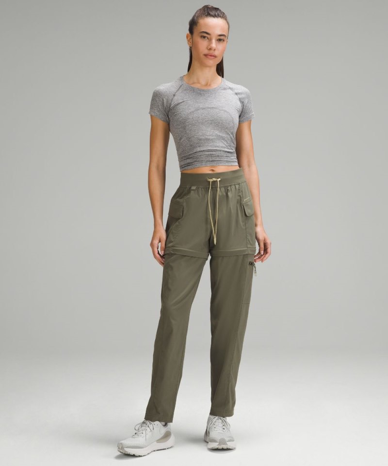 Lululemon Convertible High-Rise Hiking Pant Army Green Online Outlet Sale