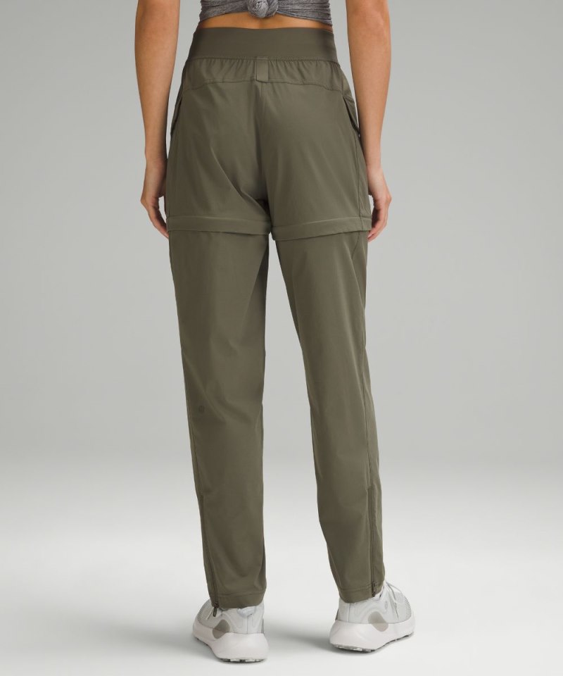 Lululemon Convertible High-Rise Hiking Pant Army Green Online Outlet Sale