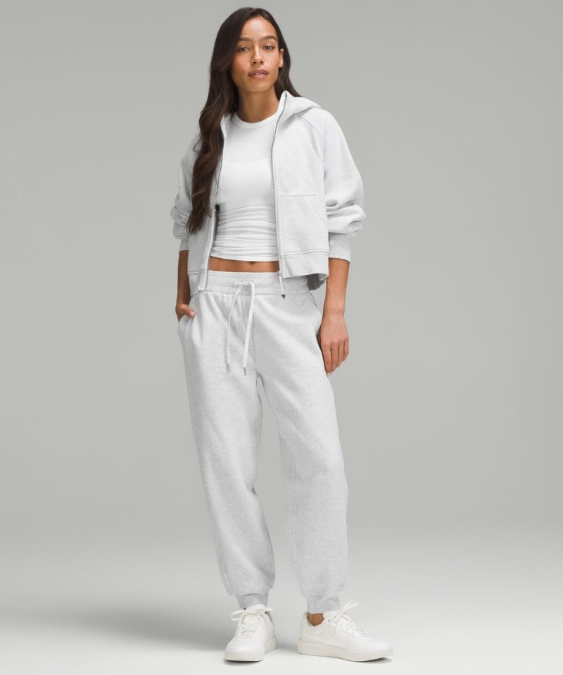 Lululemon Scuba High-Rise Relaxed Jogger *Full Length Heathered Core Ultra Light Grey Online Outlet Sale