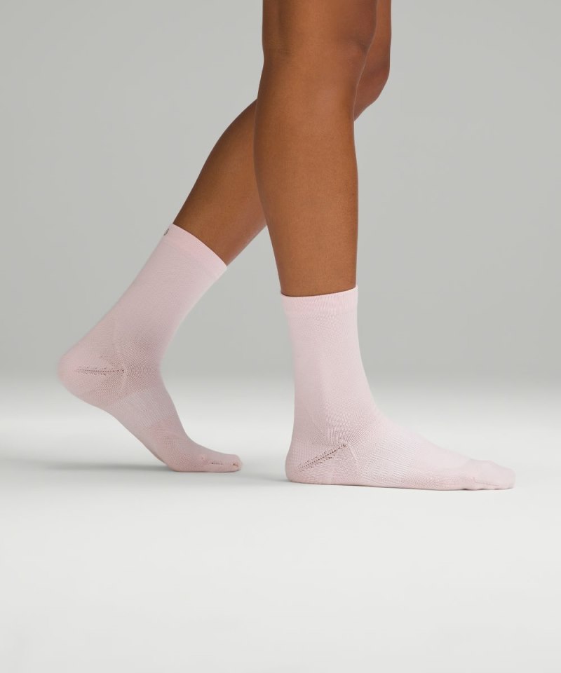 Lululemon Women's Power Stride Crew Socks *3 Pack White / Strawberry Milkshake / Coralize (not available) Online Outlet Sale