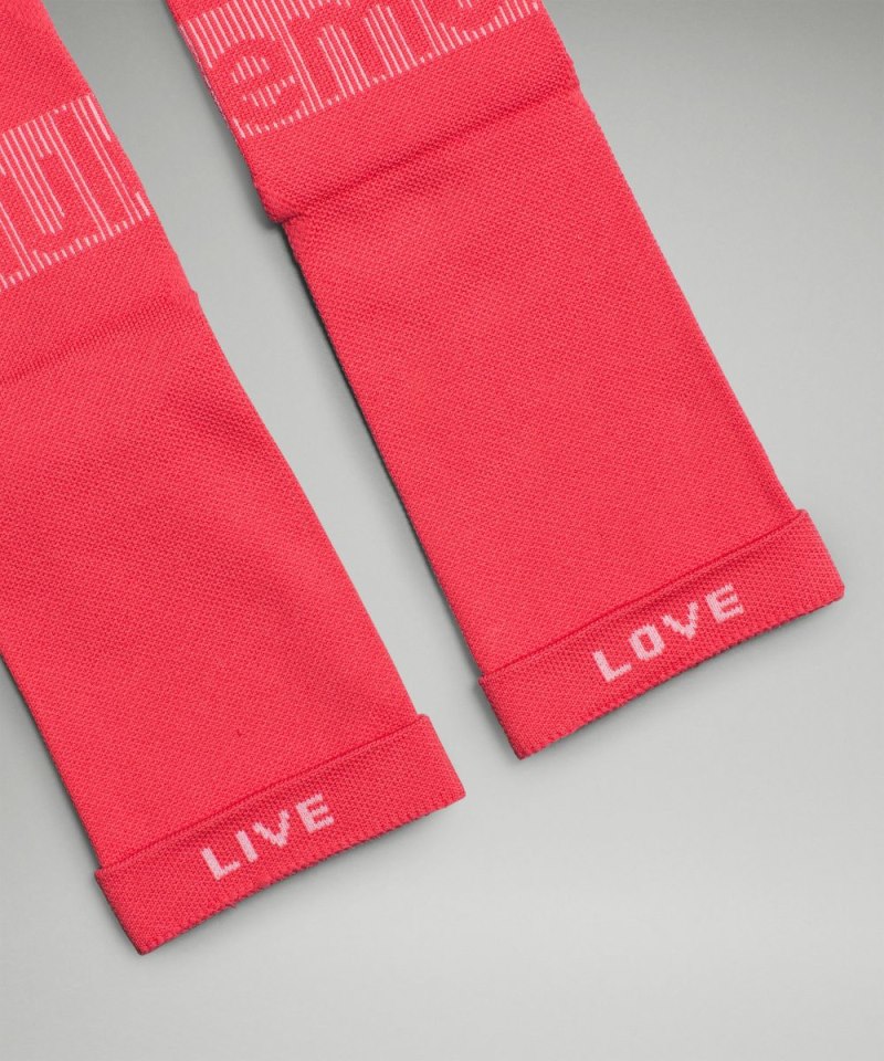 Lululemon Women's Power Stride Crew Socks *3 Pack White / Strawberry Milkshake / Coralize (not available) Online Outlet Sale
