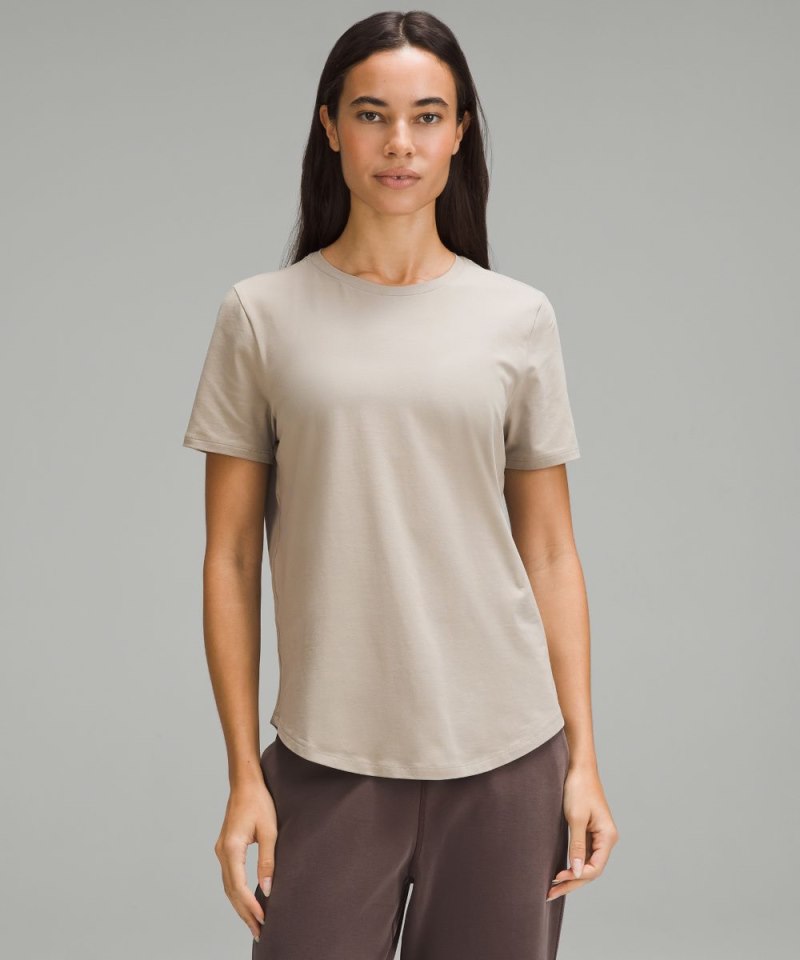 Lululemon Love Curved-Hem Crewneck T-Shirt Riverstone Online Outlet Sale