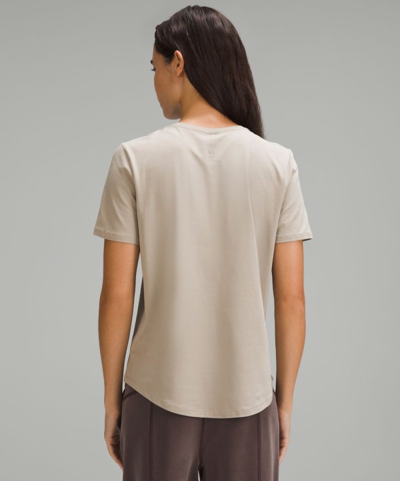 Lululemon Love Curved-Hem Crewneck T-Shirt Riverstone Online Outlet Sale