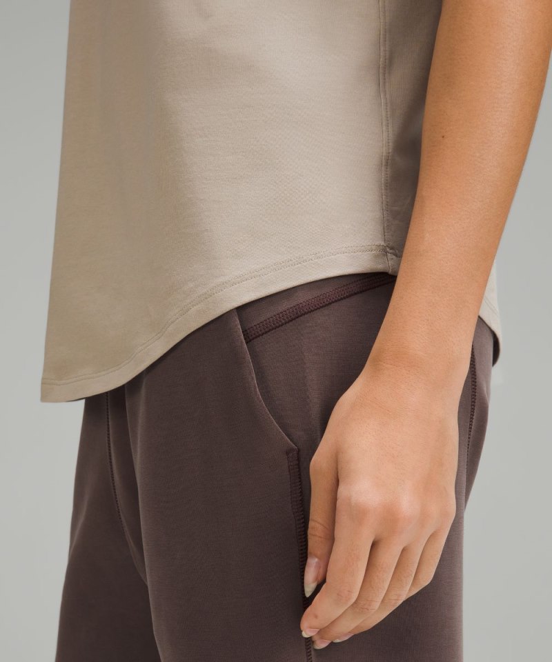 Lululemon Love Curved-Hem Crewneck T-Shirt Riverstone Online Outlet Sale