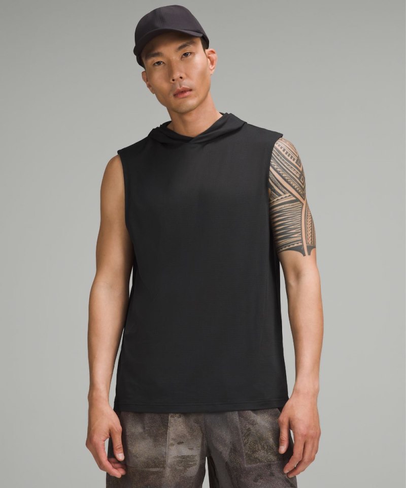 Lululemon License to Train Relaxed-Fit Sleeveless Hoodie Black Online Outlet Sale