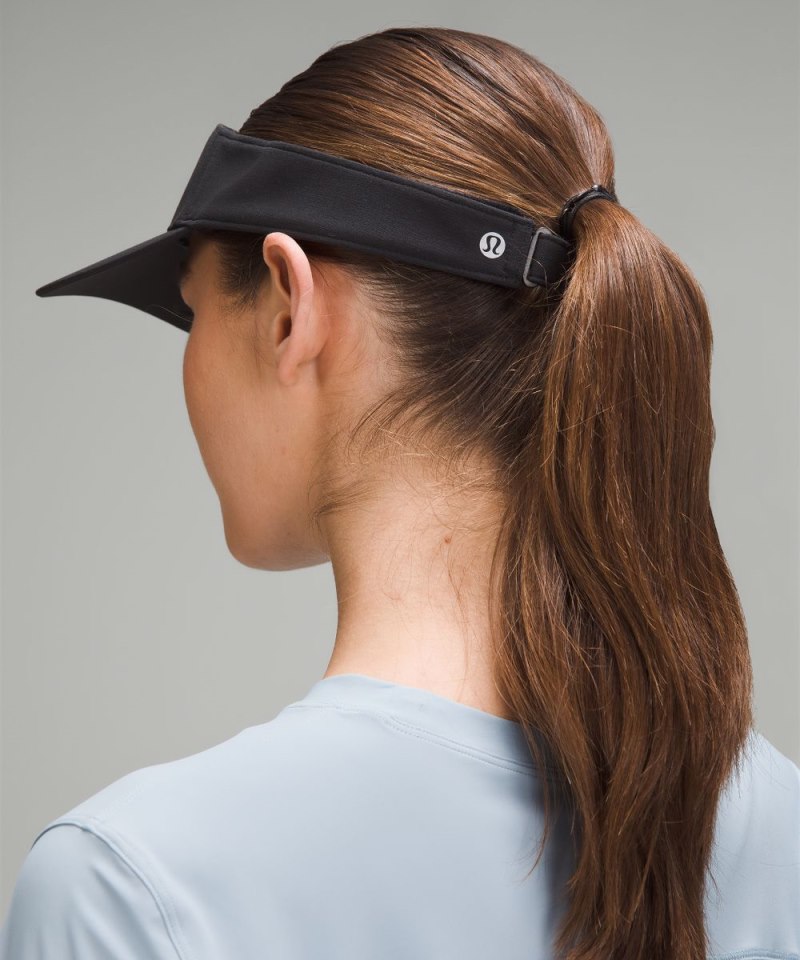 Lululemon Removable Sweatband All-Sport Visor Black Online Outlet Sale