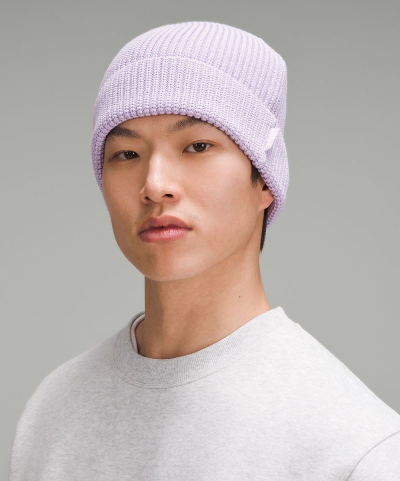 Lululemon Close-Fit Cotton-Blend Ribbed Beanie Lilac Ether Online Outlet Sale