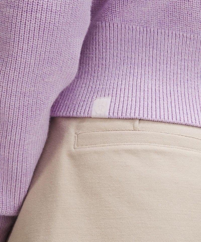 Lululemon Collared Merino Wool-Blend Sweater Heathered Lilac Ether Online Outlet Sale