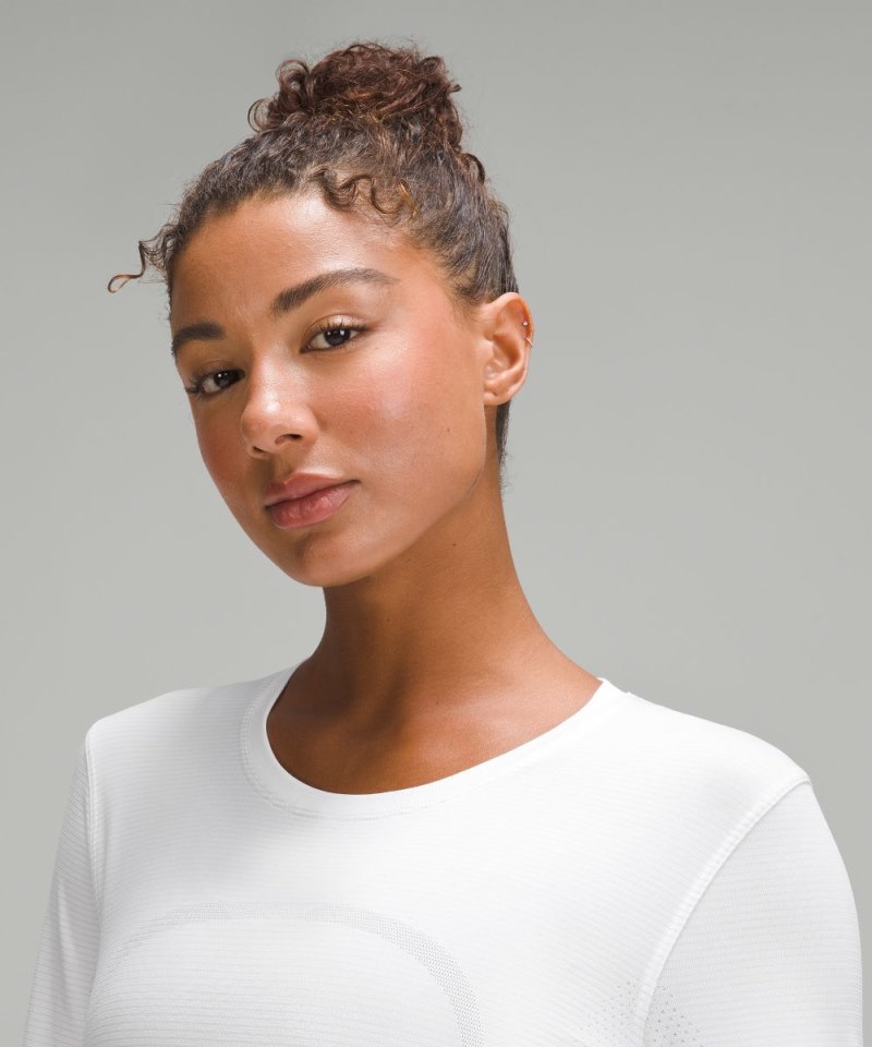 Lululemon Swiftly Relaxed Long-Sleeve Shirt White / White Online Outlet Sale