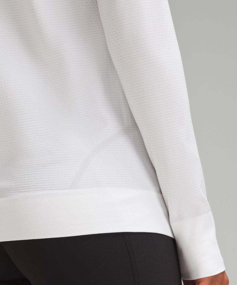 Lululemon Swiftly Relaxed Long-Sleeve Shirt White / White Online Outlet Sale
