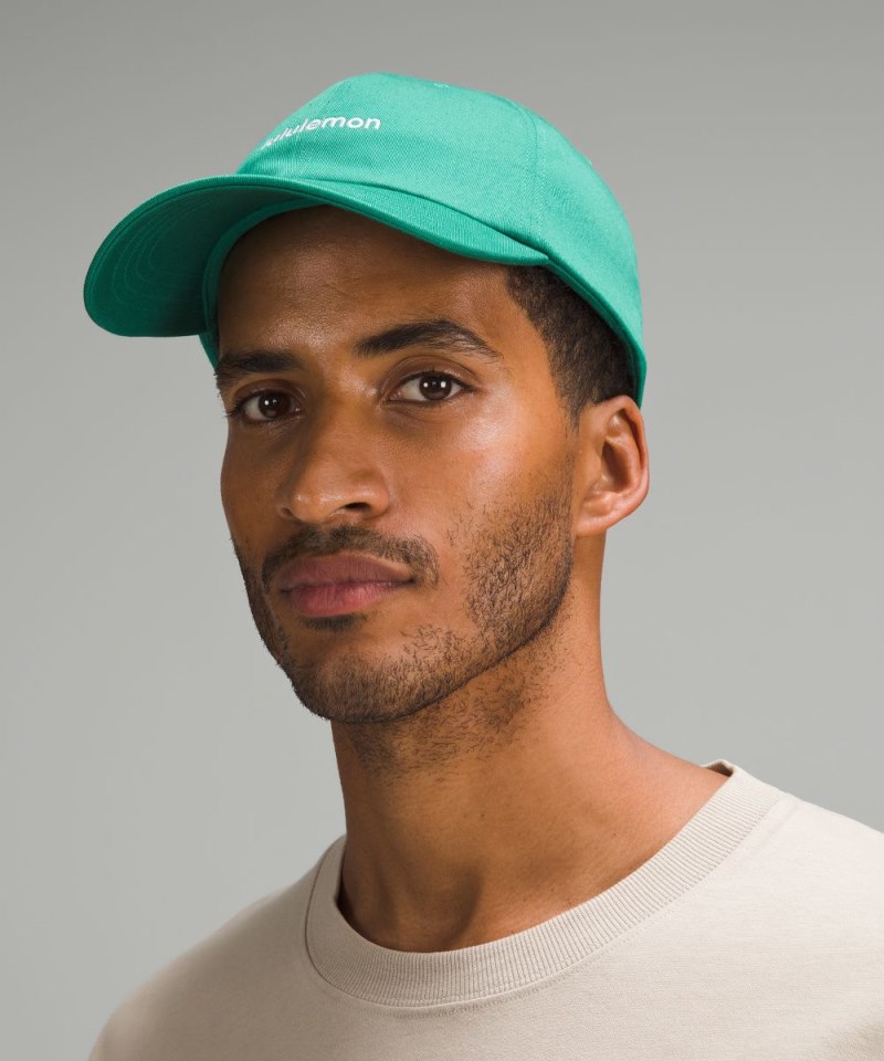 Lululemon Classic Unisex Ball Cap *Wordmark Cascadia Green / White Online Outlet Sale