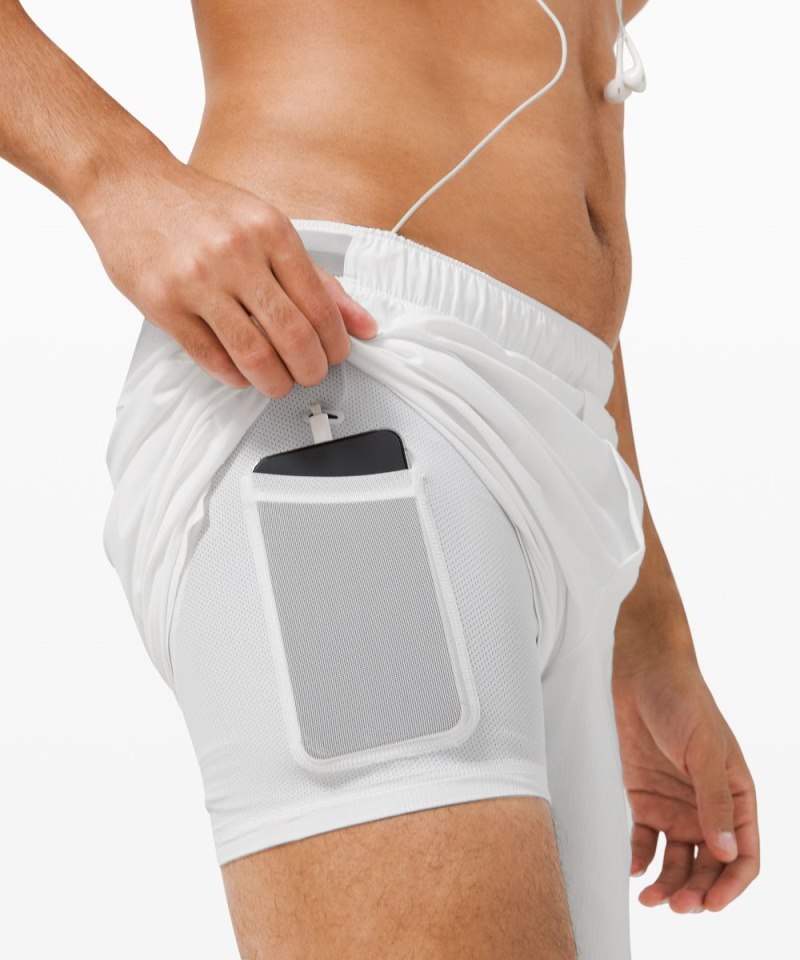 Lululemon Surge Lined Short 6" White Online Outlet Sale
