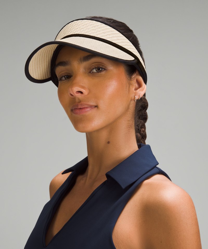 Lululemon Women's Woven Visor Natural / Black Online Outlet Sale