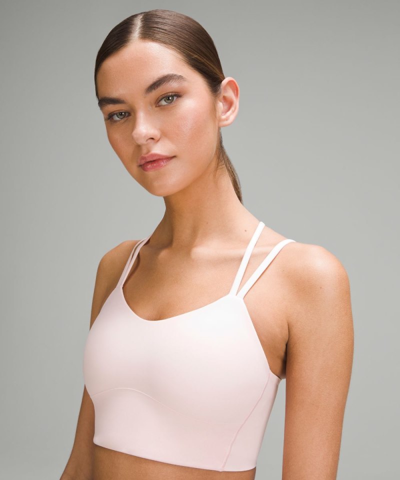 Lululemon Like a Cloud Longline Bra *Light Support, B / C Cup Strawberry Milkshake Online Outlet Sale