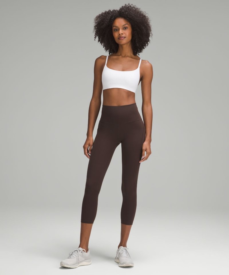 Lululemon Wunder Train High-Rise Crop with Pockets 23" Espresso (not available) Online Outlet Sale