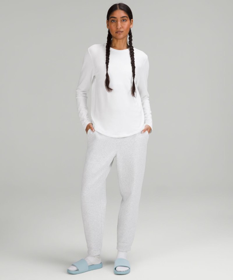 Lululemon Love Modal Fleece Long-Sleeve Shirt White Online Outlet Sale
